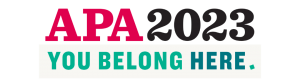 APA 2023: You Belong Here logo