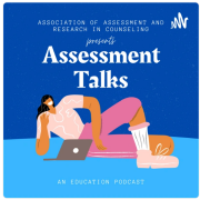 Assessment talks podcast logo.