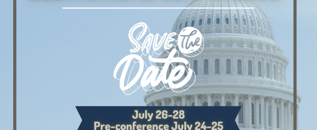 Save the Date image for the 2024 Postpartum Support International Conference on July 26–28